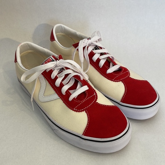 Vans Other - NIB Vans Sport Racing Red/Classic White Mens Size 10.5 Women Size 12